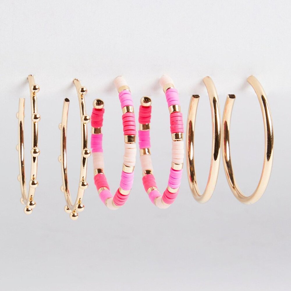 Torrid set of 3 hoop earrings